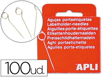 ALFINETES DE SINALIZACAO PORTA-ETIQUETAS - CAIXA 100 UNIDADES