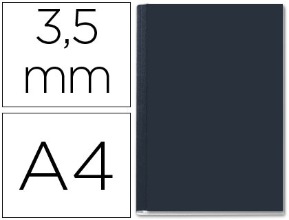 CAPA DE ENCADERNACAO CHANNEL RIGIDA 35560 PRETO LOMBADA AA CAPACIDADE 10/35 FOLHAS