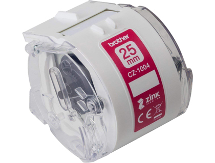 FITA BROTHER CZ-1004 IMPRESSAO COR PARA IMPRESSORA VC-500W ROLO 25 MM X 5 M