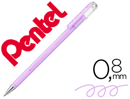 ROLLER PENTEL K108 VIOLETA PASTEL 0,8 MM