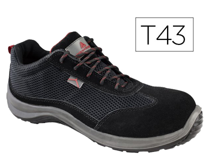 SAPATOS DE SEGURANCA DELTAPLUS DE PELE PRETO TAMANHO 43