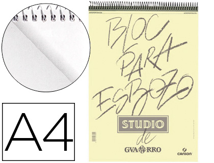 BLOCO DE DESENHO ESBOCO CANSON DIN A4 MICROPERFURADO 21X29,7 CM 100 FOLHAS 90 GR