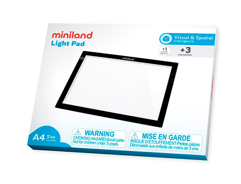 MESA DE LUZ MINILAND LEVE E FACIL DE TRANSPORTAR PARA QUALQUER LUGAR FORMATO A4