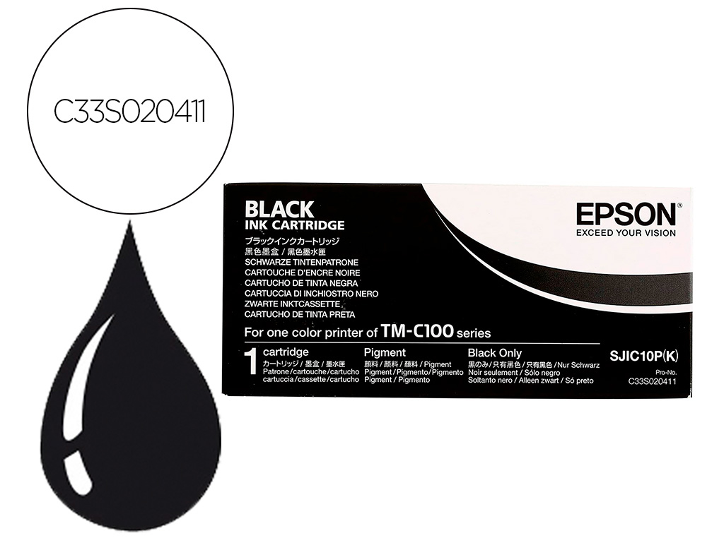 TINTEIRO EPSON TM-C 100 PRETO