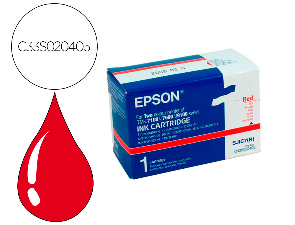 TINTEIRO EPSON TM-J 7100/7600 VERMELHO
