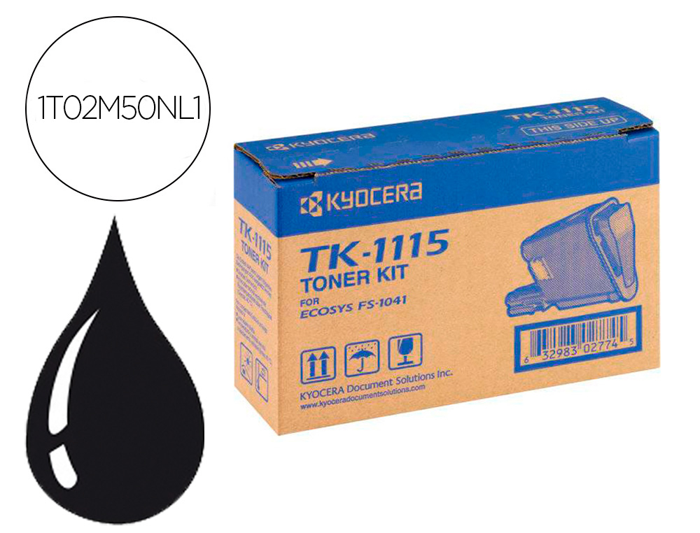 TONER KYOCERA -MITA FS-1041 / 1220MFP / 1320MFP PRETO TK1115