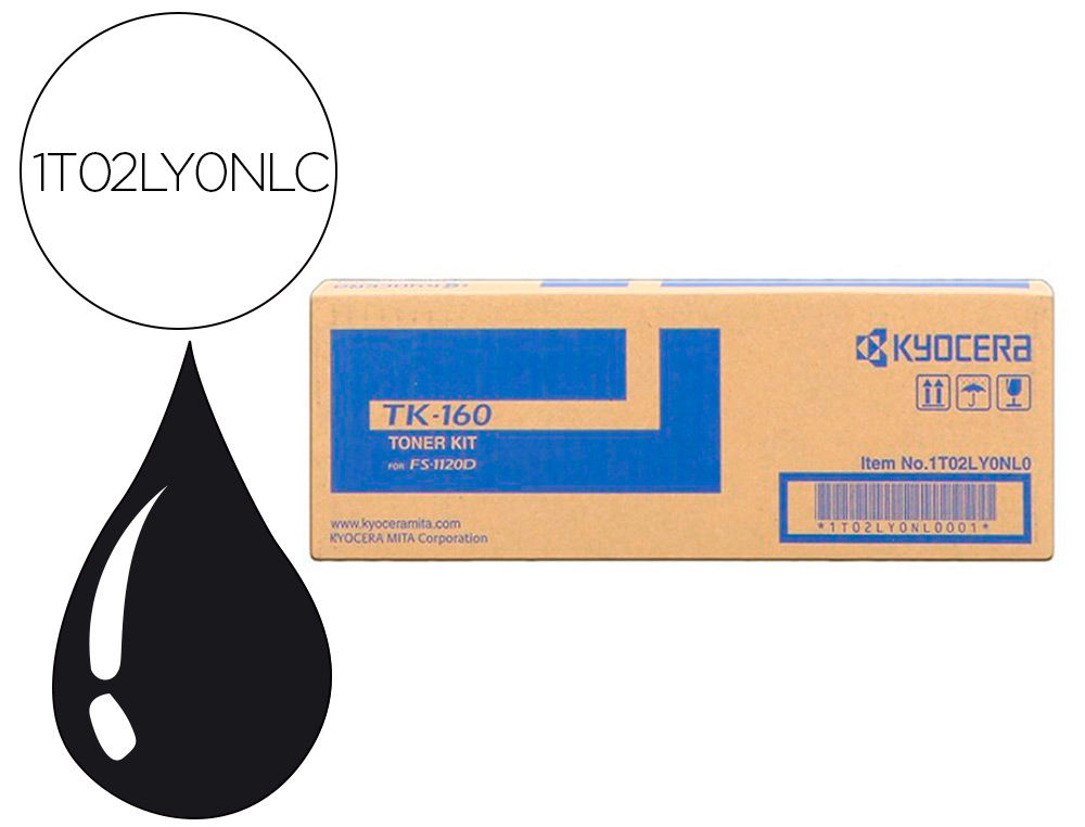 TONER KYOCERA -MITA FS-1120D / 1120DN PRETO TK-160