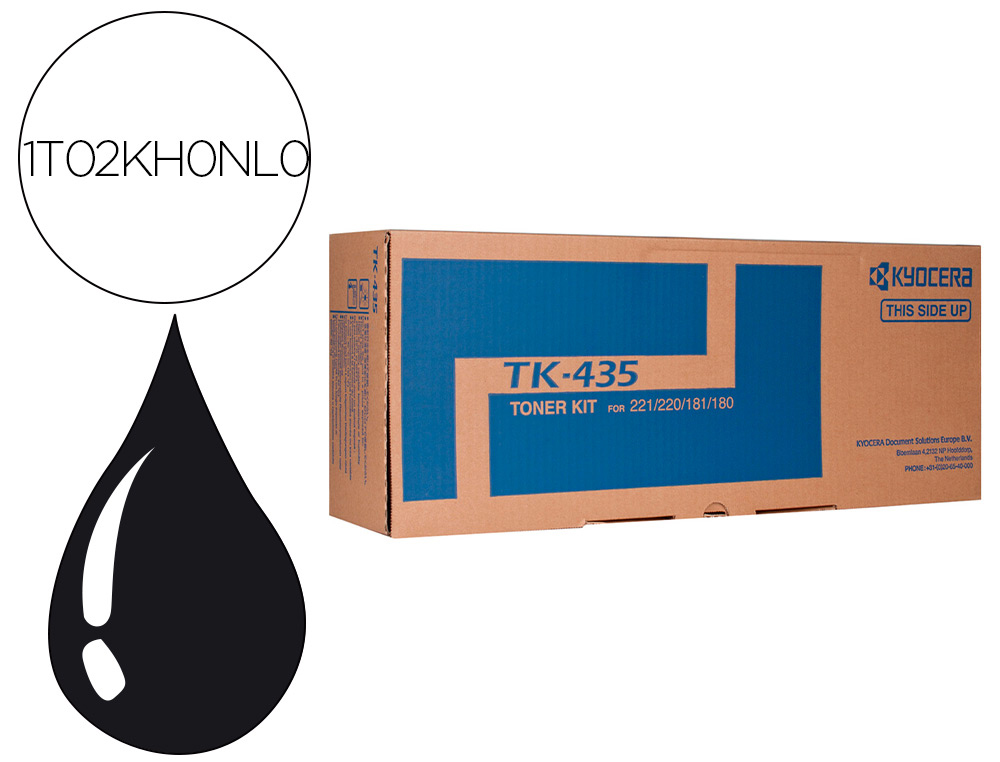 TONER KYOCERA -MITA TASKALFA 180 / 220 / 181 / 221 PRETO TK-435