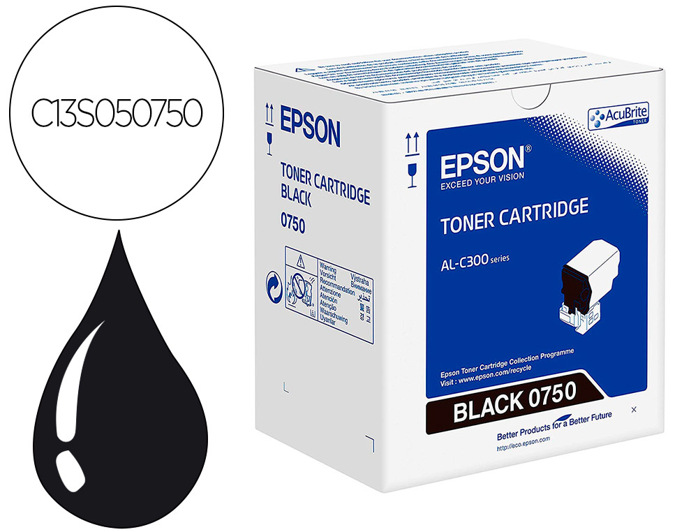 TONER EPSON C13S050750 PRETO 7300 PAGINAS