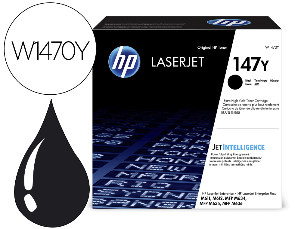 TONER HP 147Y ENTERPRISE M611DN / M612DN / M635Z / M636Z / M635H MFP / M636FH MFP PRETO 42000 PAGINAS