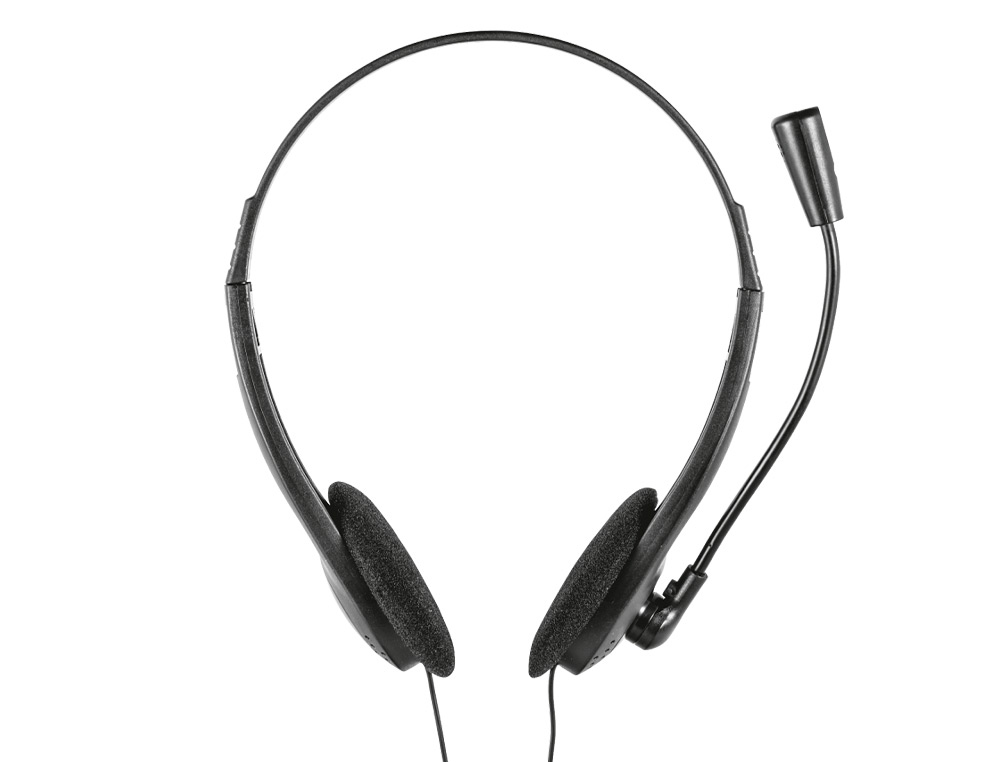 AURICULAR TRUST PRIMO CHAT HEADSET PARA PC E LAPTOP COMP. CABO 1,8 M COM MICROFONE CONEXAO JACK 3.5 MM COR PRETO