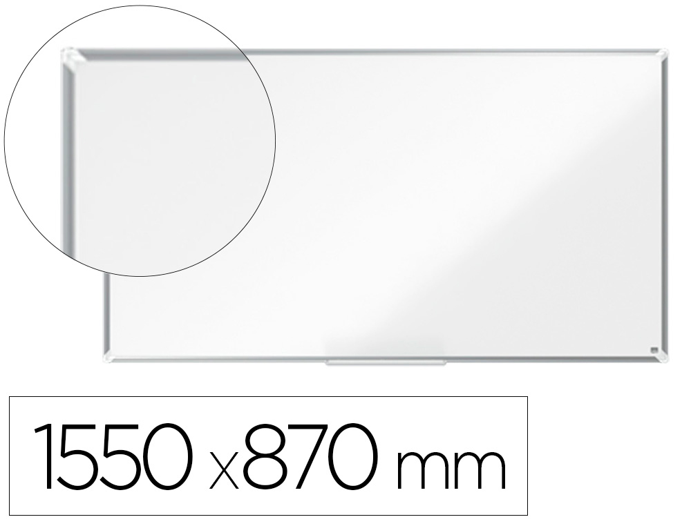 QUADRO BRANCO NOBO PREMIUM PLUS ACO VITRIFICADO FORMATO PANORAMICO 70