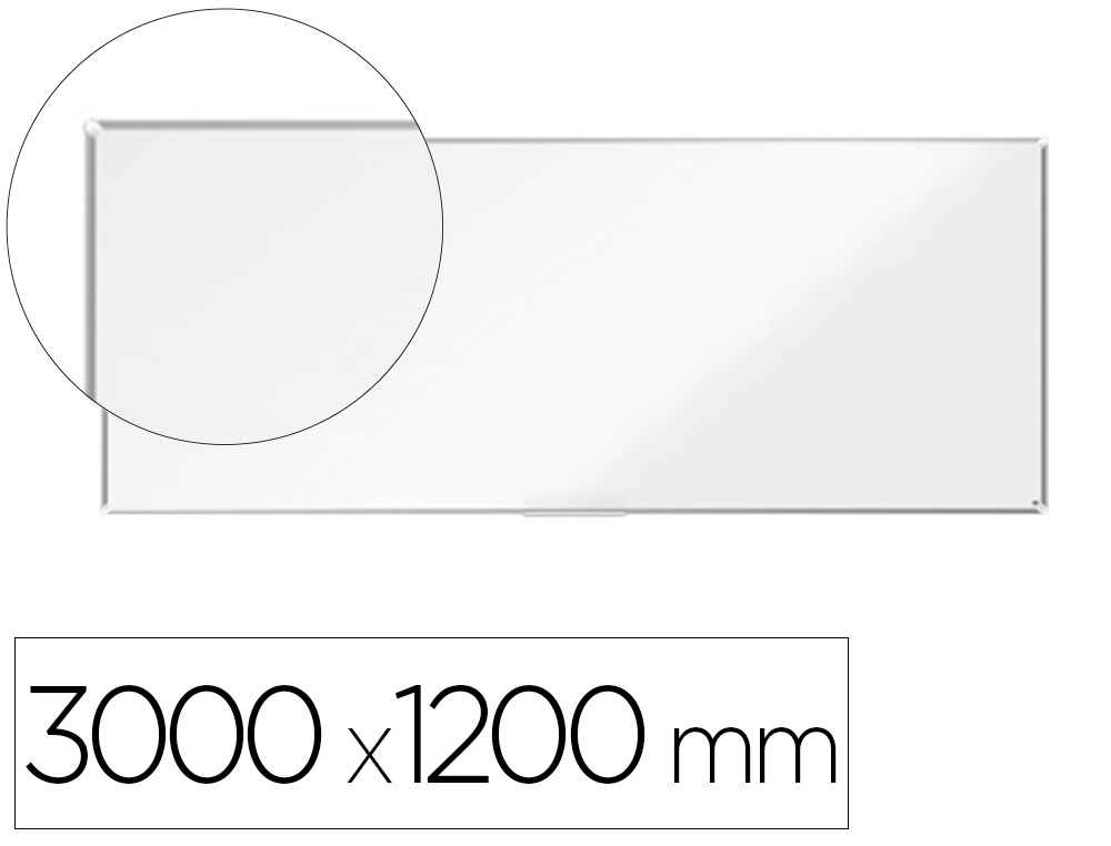 QUADRO BRANCO NOBO PREMIUM PLUS ACO LACADO MAGNETICO 3000X1200 MM