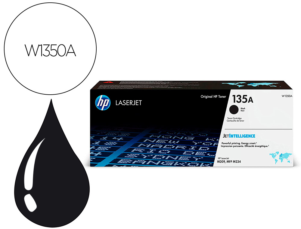 TONER HP 135A LASERJET M209 / MFP M234 PRETO 1100 PAGINAS