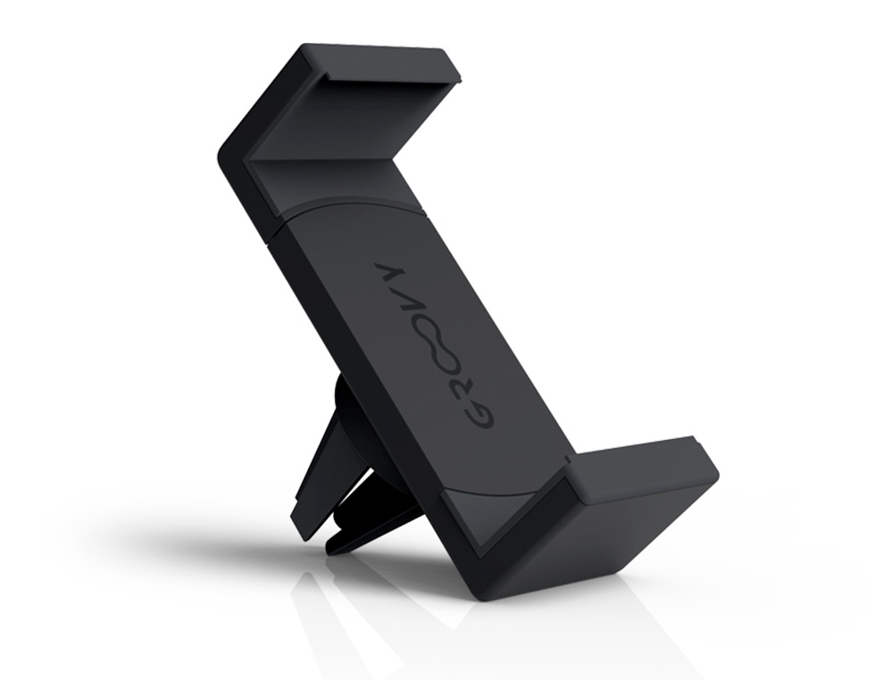 SUPORTE MOVEL PARA CARRO GROOVY ROTACAO 360 COR CINZA ESCURO