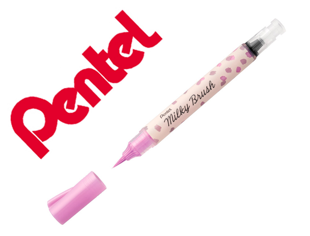 PINCEL PENTEL MILKY BRUSH COR PASTEL VIOLETA