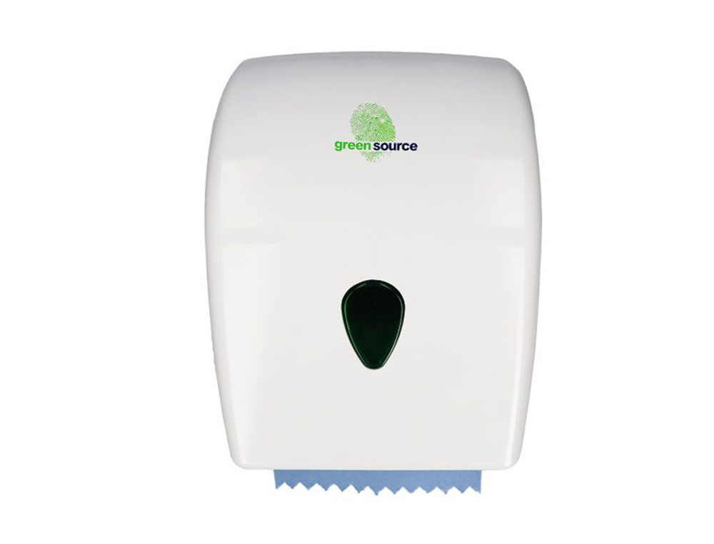 DISPENSADOR BUNZL GREENSOURCE PARA TOALHAS SECA MAOS MANDRIL 25 MM COM AUTOCORTE
