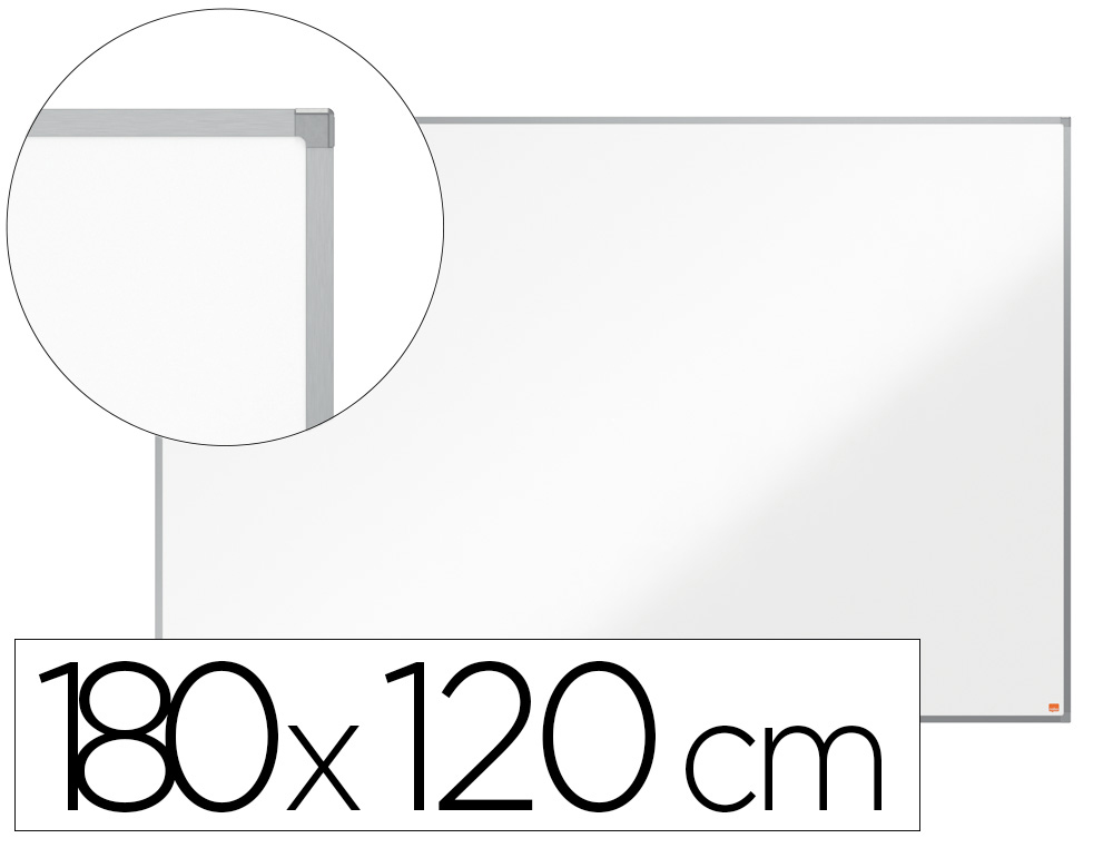 QUADRO BRANCO NOBO ESSENCE ACO LACADO 180X120 CM