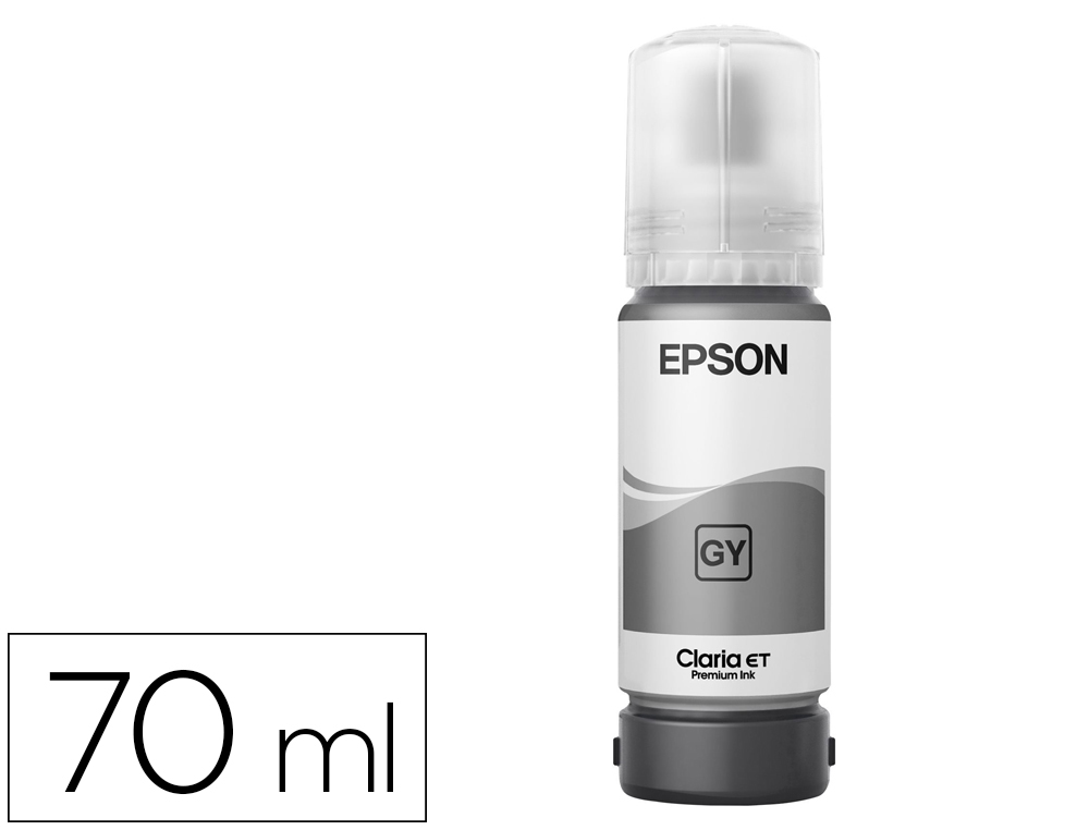 TINTA EPSON T114 ECO TANK ET-8500 / 8550 CINZA GARRAFA 70 ML