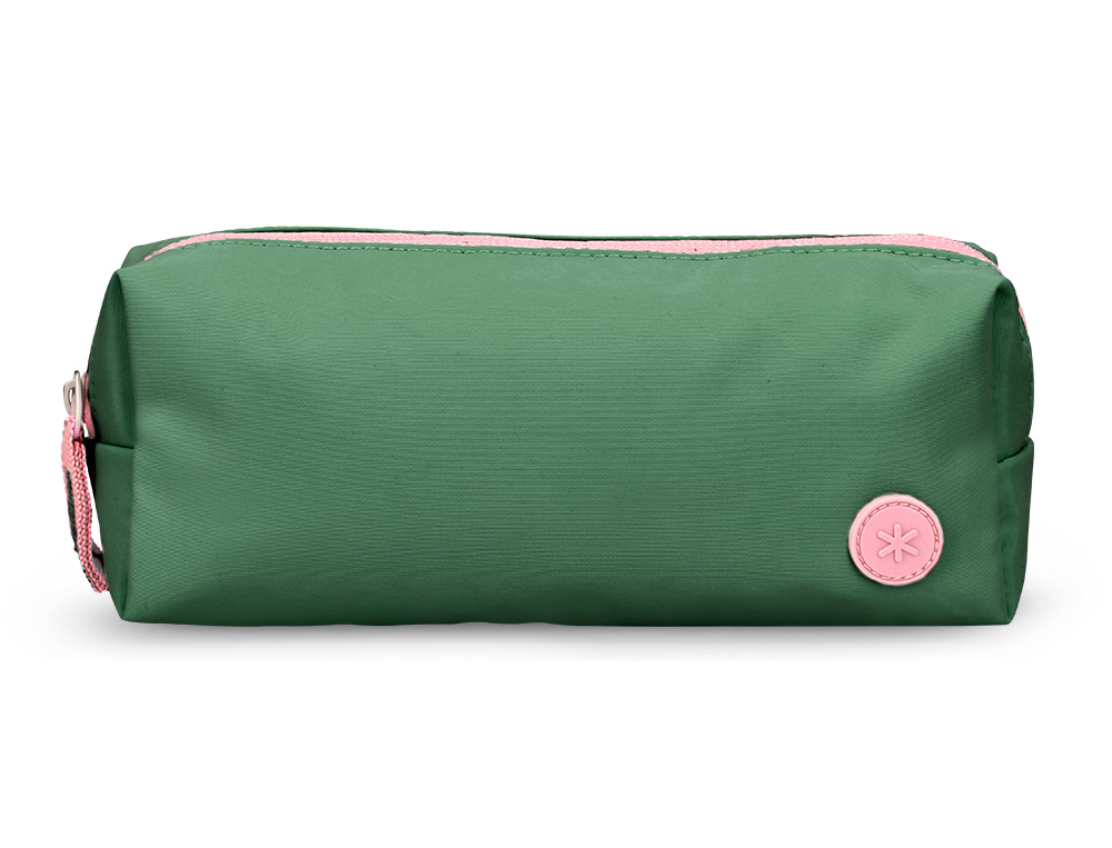 ESTOJO ESCOLAR ANTARTIK 1 COMPARTIMENTO COMPLEMENTO DA MOCHILA TEENS COR VERDE 80X55X210 MM