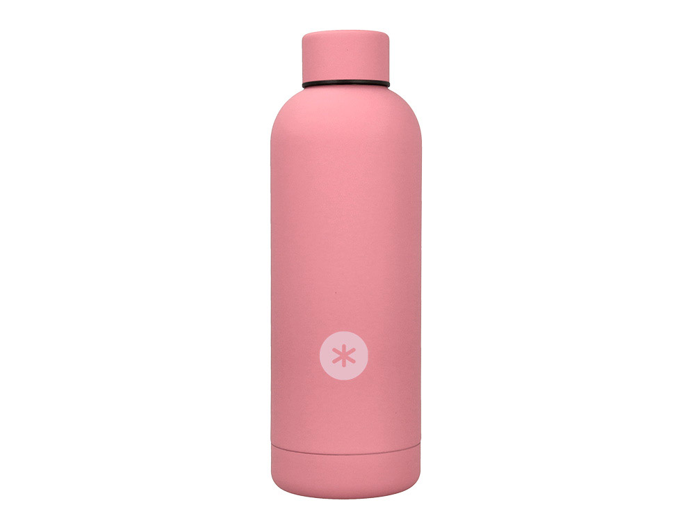 GARRAFA ANTARTIK ISOTERMICA ACO INOXIDAVEL LIVRE DE BPA COR ROSA 500 ML