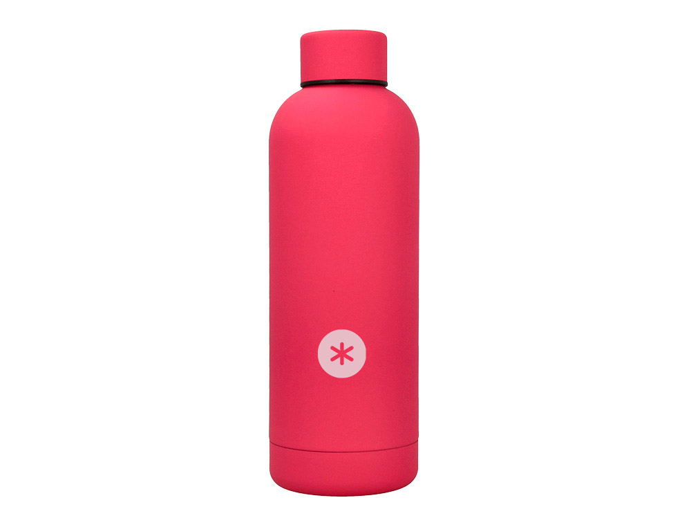 GARRAFA ANTARTIK ISOTERMICA ACO INOXIDAVEL LIVRE DE BPA COR FUCSIA 500 ML
