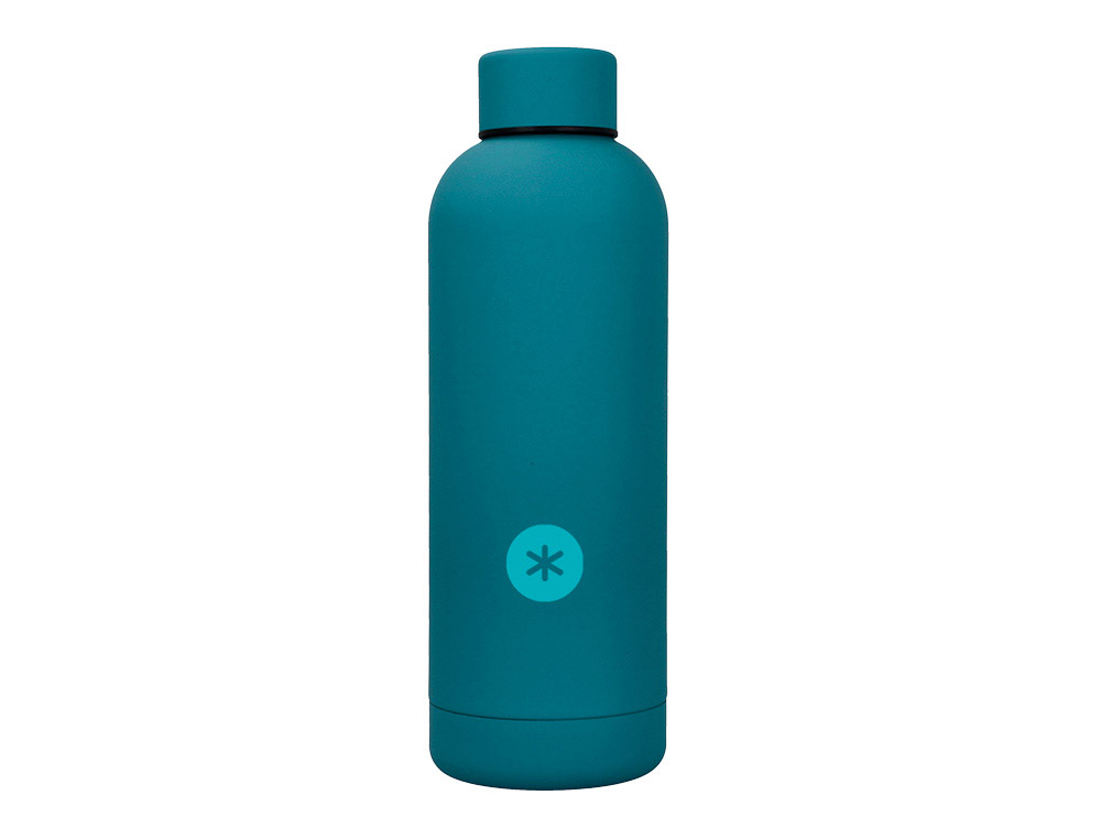 GARRAFA ANTARTIK ISOTERMICA ACO INOXIDAVEL LIVRE DE BPA COR TURQUESA 500 ML