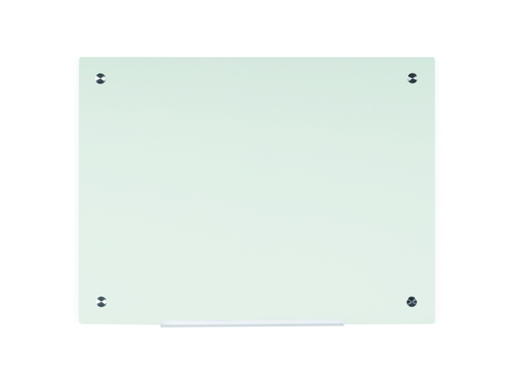 QUADRO VIDRO BI-OFFICE MAGNETICO SEM MOLDURA BRANCO 90X60 CM