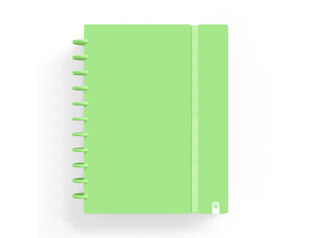 CADERNO CARCHIVO INGENIOX FOAM A5 80 F QUADRICULA VERDE PASTEL