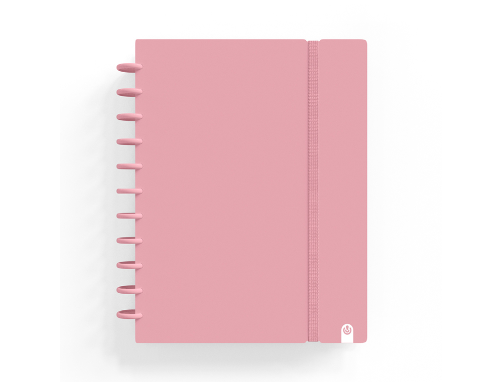 CADERNO CARCHIVO INGENIOX FOAM A5 80 F QUADRICULA ROSA PASTEL