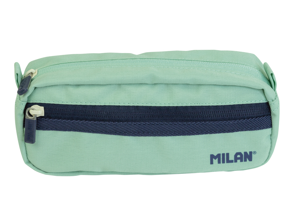 ESTOJO ESCOLAR MILAN SERIE 1918 2 FECHOS COR VERDE 210X85X61 MM