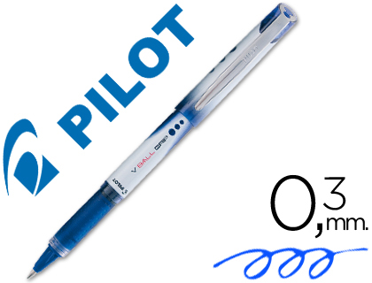 MARCADOR PILOT ROLLER V-BALL GRIP AZUL 05 MM