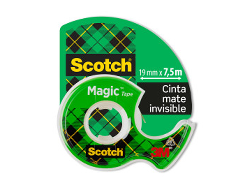 FITA ADESIVA SCOTCH MAGIC 7,5X19MM EM DESENROLADOR