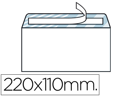 ENVELOPE LIDERPAPEL N.2 AMERICANO BRANCO 110X220 MM TIRA DE SILICONE PACK DE 500 UNIDADES
