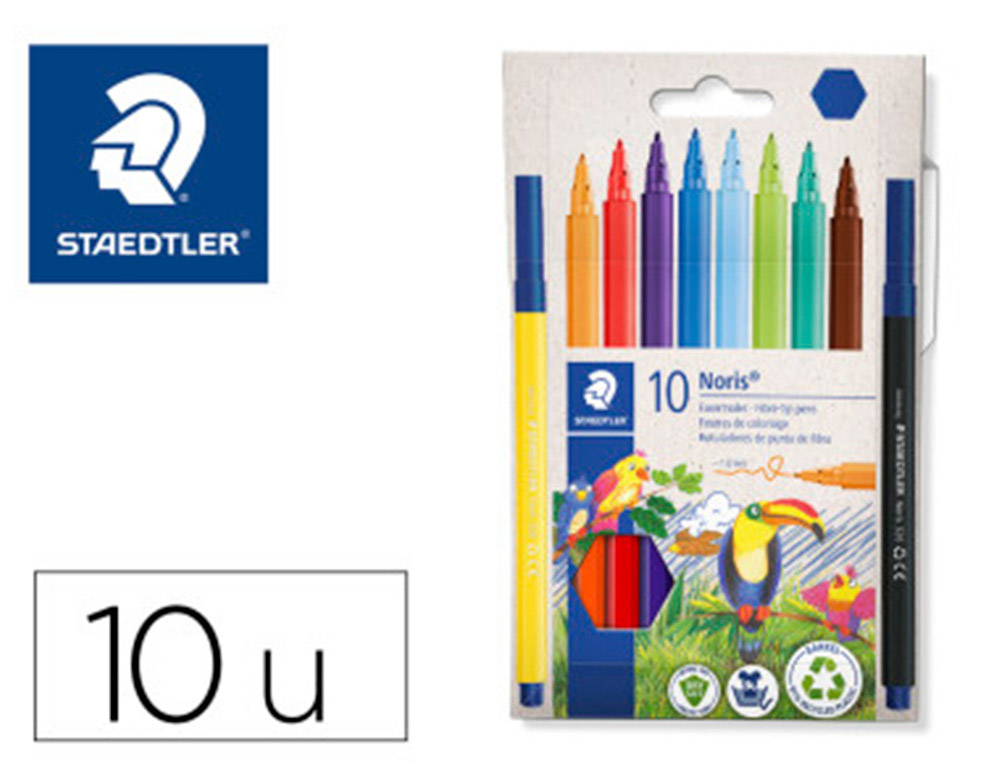 MARCADOR STAEDTLER NORIS CLUB 10 UNIDADES