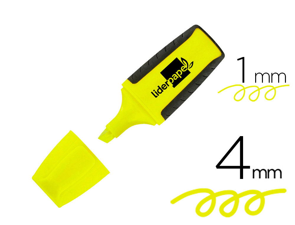 MARCADOR FLUORESCENTE LIDERPAPEL AMARELO