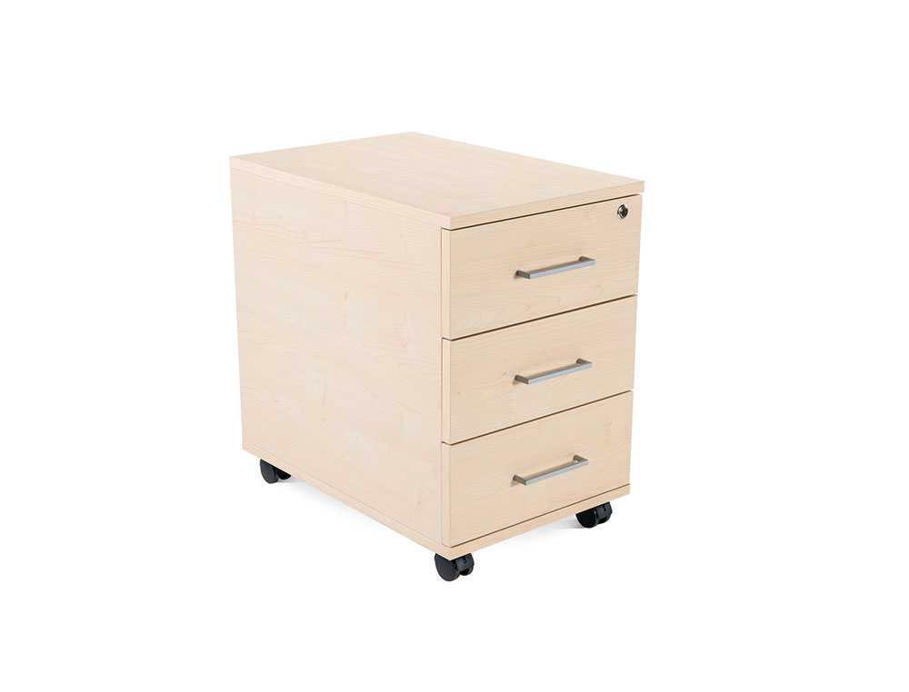 MODULO COM GAVETAS ROCADA EM FAIA 58 X 50 X 59,5 CM MODELO C