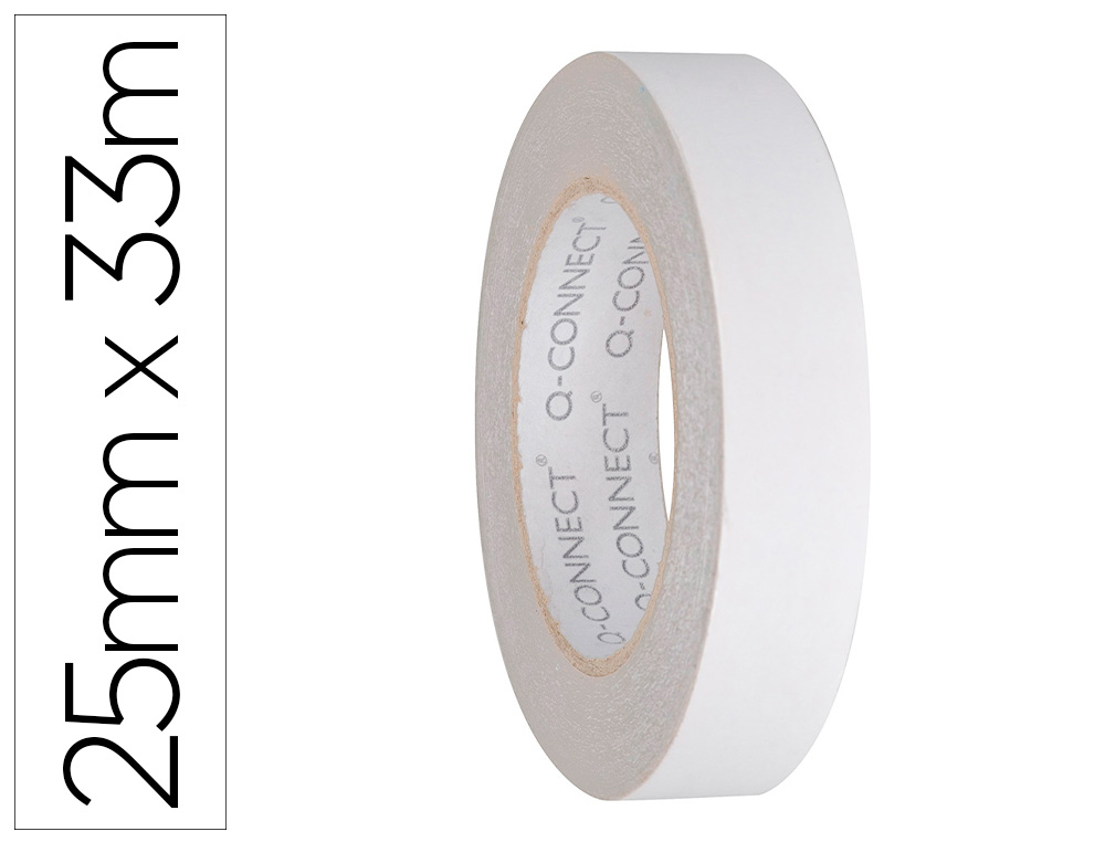 FITA ADESIVA Q-CONNECT DUPLA FACE 33 MT X 25 MM