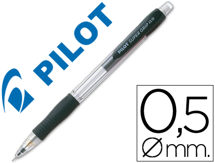 LAPISEIRA PILOT SUPER GRIP PRETO 0,5 MM COM GRIP