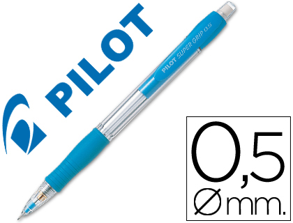LAPISEIRA PILOT SUPER GRIP CELESTE 0,5 MM COM GRIP
