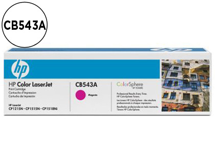 TONER HP CB543A COR LASERJET CP-1215/CP-1515/CP-1518 MANGENTA WITH COLORSPHERE -1.00PAG