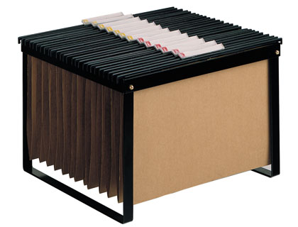 CARRO PARA CAPAS DE ARQUIVO SUSPENSO Q-CONNECT PRETO PARA FORMATOS FOLIO E DIN A4