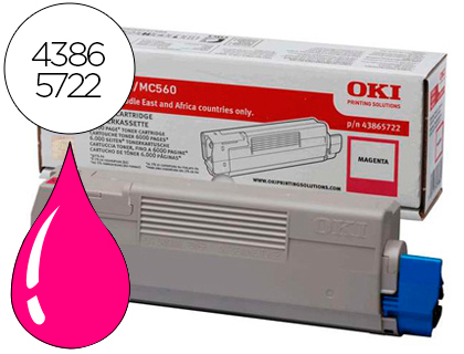 TONER OKI C5850/5950/MC560 MAGENTA -6000PAG TYPE C11