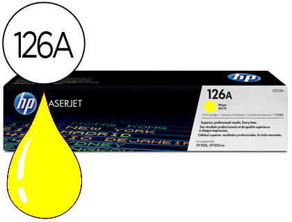 TONER HP LASERJET CP1025 MFP M175A CE312A AMARELO 1000 PAG