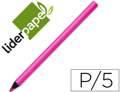 LAPIS DE CORES LIDERPAPEL JUMBO NEON ROSA