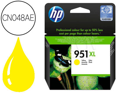 TINTEIRO HP 951 XL AMARELO CN048AE CAPACIDADE 1500 PAG
