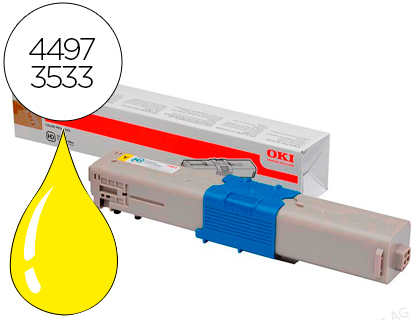 TONER OKI C301DN/C321DN AMARELO 1500 PAG