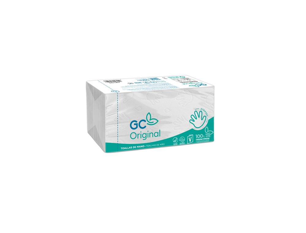 TOALHETE DE PAPEL PARA MAOS ECOLOGICA 20X23 CM 2 FOLHAS PACK COM 196 UNIDADES