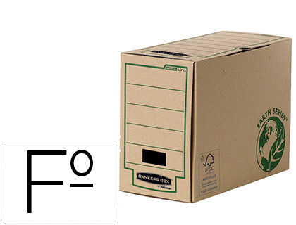 CAIXA PARA ARQUIVO MORTO FELLOWES FOLIO CARTAO RECICLADO LOMBADA 150 MM
