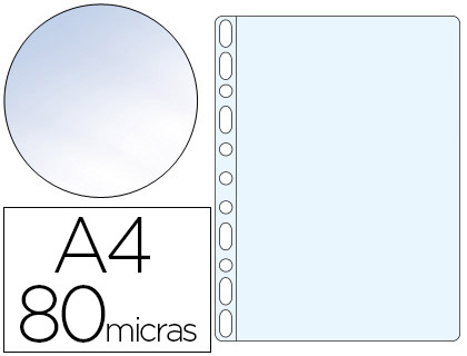 BOLSA CATALOGO/MICA ESSELTE DIN A4 POLIPROPILENO 80 MICRONS 11 FUROS CRISTAL CAIXA DE 100 UNIDADES